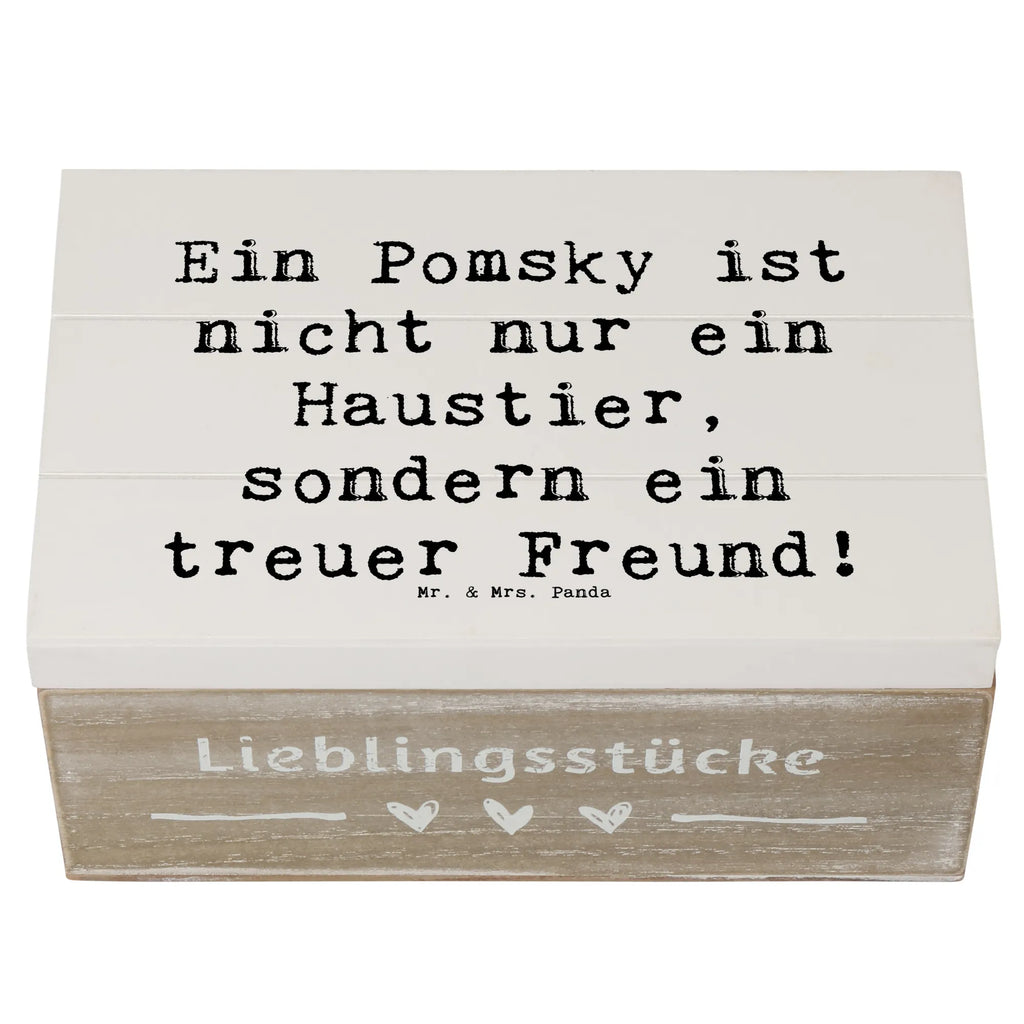 Holzkiste Spruch Pomsky Freund Geschenkdose, Dekokiste, Aufbewahrungsbox, XXL, Erinnerungskiste, Erinnerungsbox, Schatzkiste, Geschenkbox, Kiste, Truhe, Holzkiste, Schatulle, Hund, Hunderasse, Rassehund, Hundebesitzer, Geschenk, Tierfreund, Schenken, Welpe
