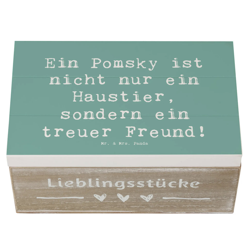 Holzkiste Spruch Pomsky Freund Geschenkdose, Dekokiste, Aufbewahrungsbox, XXL, Erinnerungskiste, Erinnerungsbox, Schatzkiste, Geschenkbox, Kiste, Truhe, Holzkiste, Schatulle, Hund, Hunderasse, Rassehund, Hundebesitzer, Geschenk, Tierfreund, Schenken, Welpe