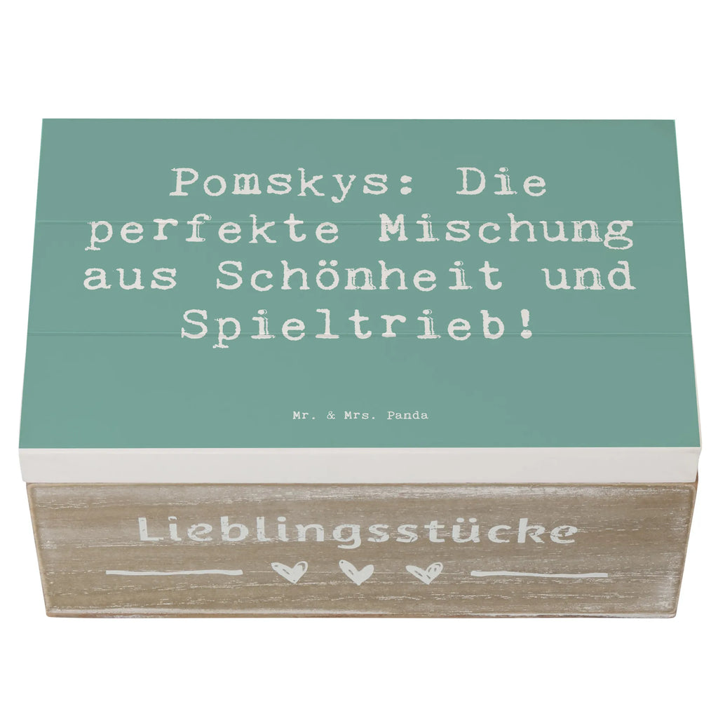 Holzkiste Spruch Pomsky Perfektion Schatzkiste, Holzkiste, XXL, Aufbewahrungsbox, Truhe, Geschenkdose, Kiste, Erinnerungskiste, Erinnerungsbox, Schatulle, Geschenkbox, Dekokiste, Hund, Hunderasse, Rassehund, Hundebesitzer, Geschenk, Tierfreund, Schenken, Welpe
