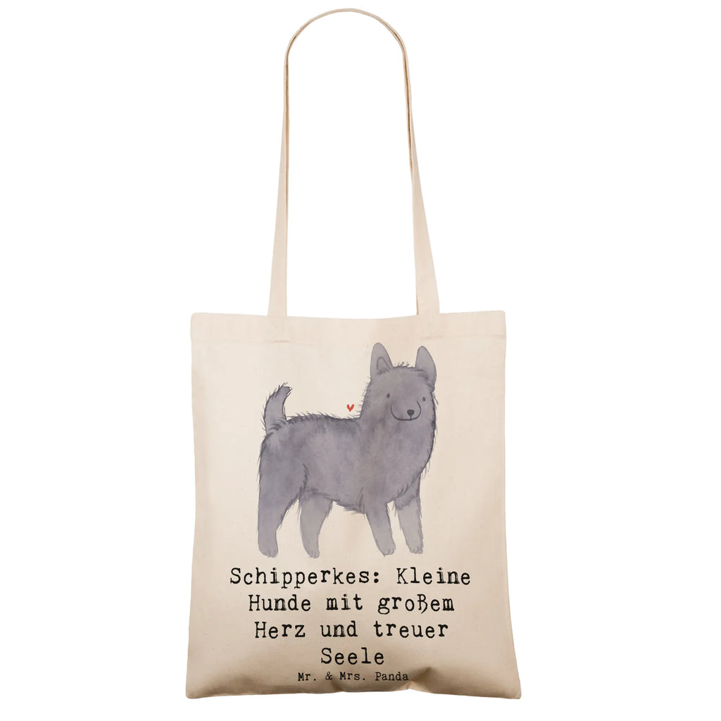 Tragetasche Schipperkes Herz Jutebeutel, Stofftasche, Jutetasche, Shopper, Beuteltasche, Einkaufstüte, Einkaufstasche, Strandtasche, Tragetasche, Badetasche, Laptoptasche, Umhängetasche, Tasche, Stoffbeutel, Beutel, Schultertasche, Hund, Hunderasse, Rassehund, Hundebesitzer, Geschenk, Tierfreund, Schenken, Welpe