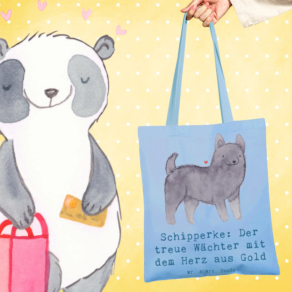 Tragetasche Schipperke Wächterherz Tragetasche, Einkaufstasche, Stofftasche, Beutel, Jutebeutel, Laptoptasche, Stoffbeutel, Tasche, Einkaufstüte, Shopper, Jutetasche, Strandtasche, Beuteltasche, Badetasche, Umhängetasche, Schultertasche, Hund, Hunderasse, Rassehund, Hundebesitzer, Geschenk, Tierfreund, Schenken, Welpe