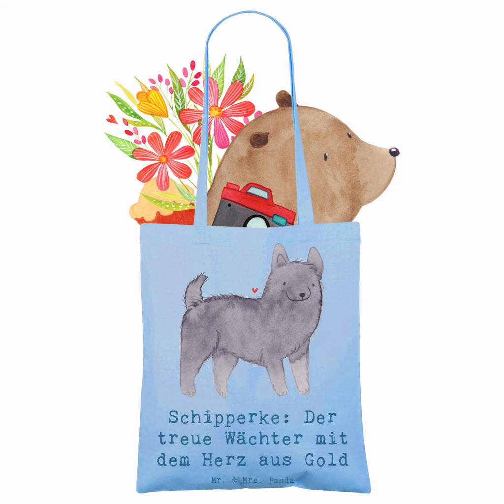 Tragetasche Schipperke Wächterherz Tragetasche, Einkaufstasche, Stofftasche, Beutel, Jutebeutel, Laptoptasche, Stoffbeutel, Tasche, Einkaufstüte, Shopper, Jutetasche, Strandtasche, Beuteltasche, Badetasche, Umhängetasche, Schultertasche, Hund, Hunderasse, Rassehund, Hundebesitzer, Geschenk, Tierfreund, Schenken, Welpe