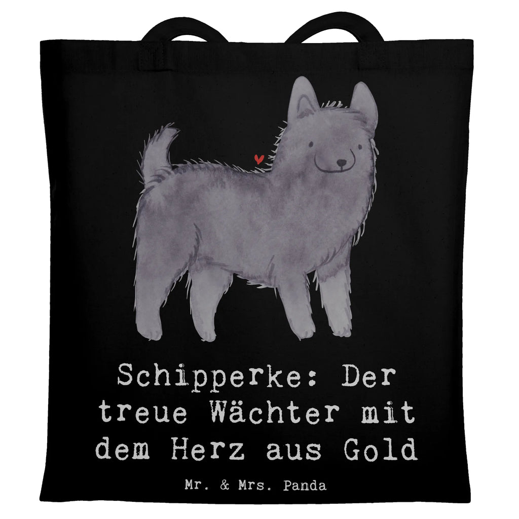 Tragetasche Schipperke Wächterherz Tragetasche, Einkaufstasche, Stofftasche, Beutel, Jutebeutel, Laptoptasche, Stoffbeutel, Tasche, Einkaufstüte, Shopper, Jutetasche, Strandtasche, Beuteltasche, Badetasche, Umhängetasche, Schultertasche, Hund, Hunderasse, Rassehund, Hundebesitzer, Geschenk, Tierfreund, Schenken, Welpe