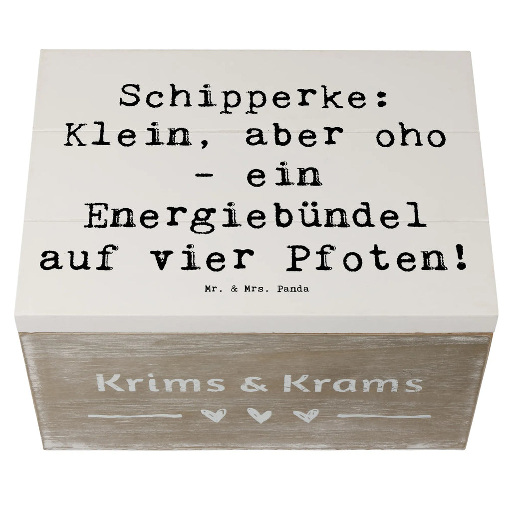 Wooden chest Saying Schipperke: Klein, aber oho - ein Energiebündel auf vier Pfoten! Erinnerungsbox, Erinnerungskiste, Dekokiste, Truhe, Schatzkiste, XXL, Schatulle, Geschenkdose, Geschenkbox, Aufbewahrungsbox, Kiste, Holzkiste, Hund, Hunderasse, Rassehund, Hundebesitzer, Geschenk, Tierfreund, Schenken, Welpe