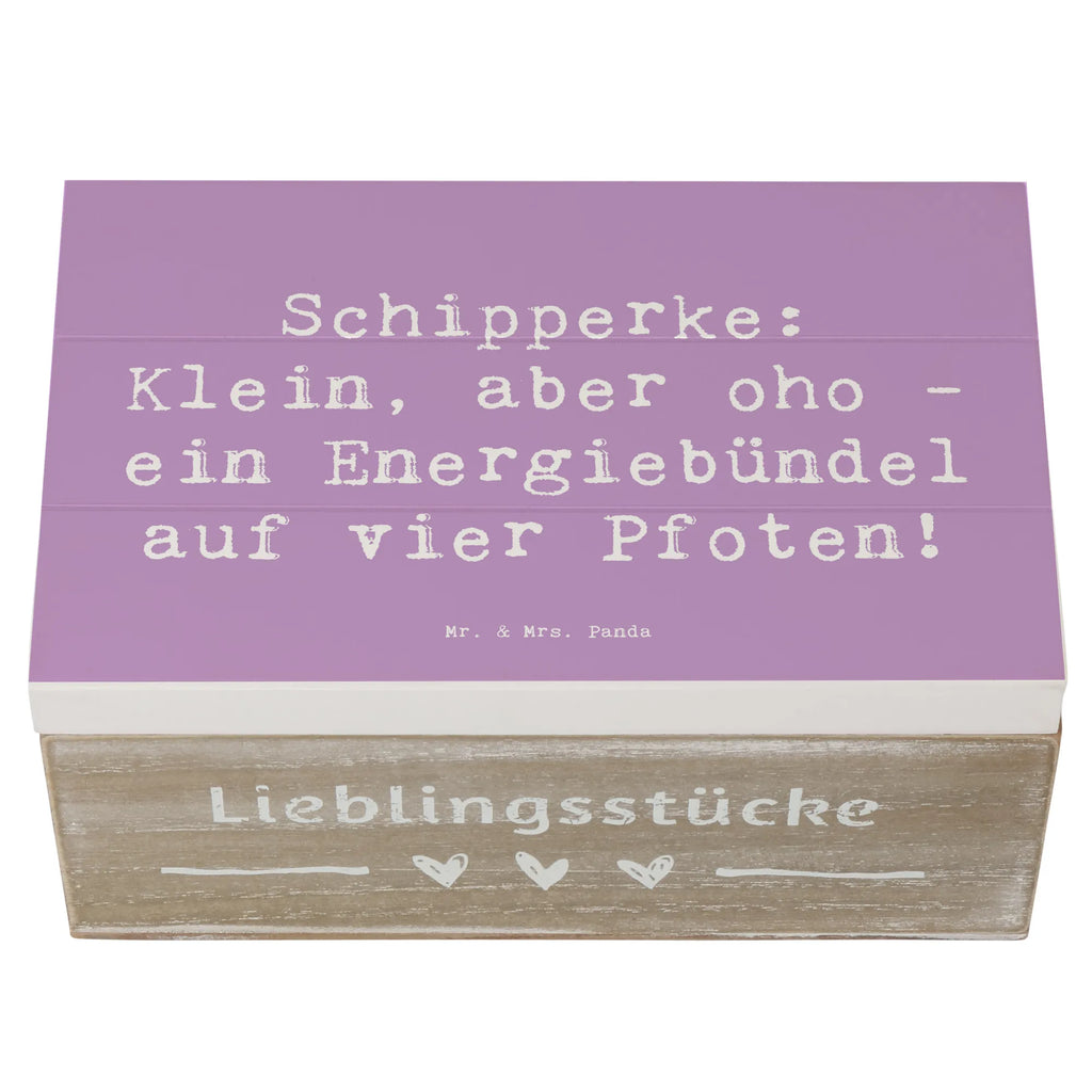 Wooden chest Saying Schipperke: Klein, aber oho - ein Energiebündel auf vier Pfoten! Erinnerungsbox, Erinnerungskiste, Dekokiste, Truhe, Schatzkiste, XXL, Schatulle, Geschenkdose, Geschenkbox, Aufbewahrungsbox, Kiste, Holzkiste, Hund, Hunderasse, Rassehund, Hundebesitzer, Geschenk, Tierfreund, Schenken, Welpe