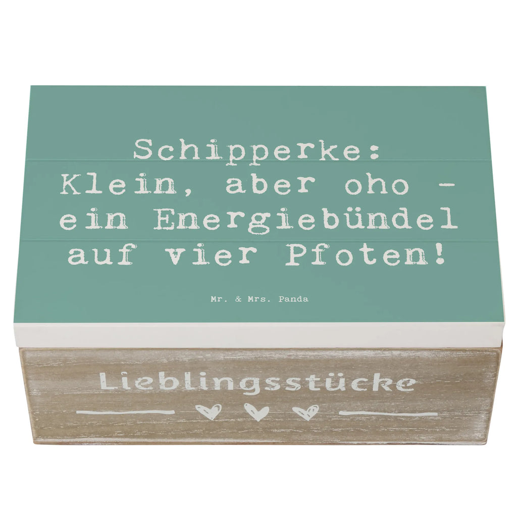 Wooden chest Saying Schipperke: Klein, aber oho - ein Energiebündel auf vier Pfoten! Erinnerungsbox, Erinnerungskiste, Dekokiste, Truhe, Schatzkiste, XXL, Schatulle, Geschenkdose, Geschenkbox, Aufbewahrungsbox, Kiste, Holzkiste, Hund, Hunderasse, Rassehund, Hundebesitzer, Geschenk, Tierfreund, Schenken, Welpe