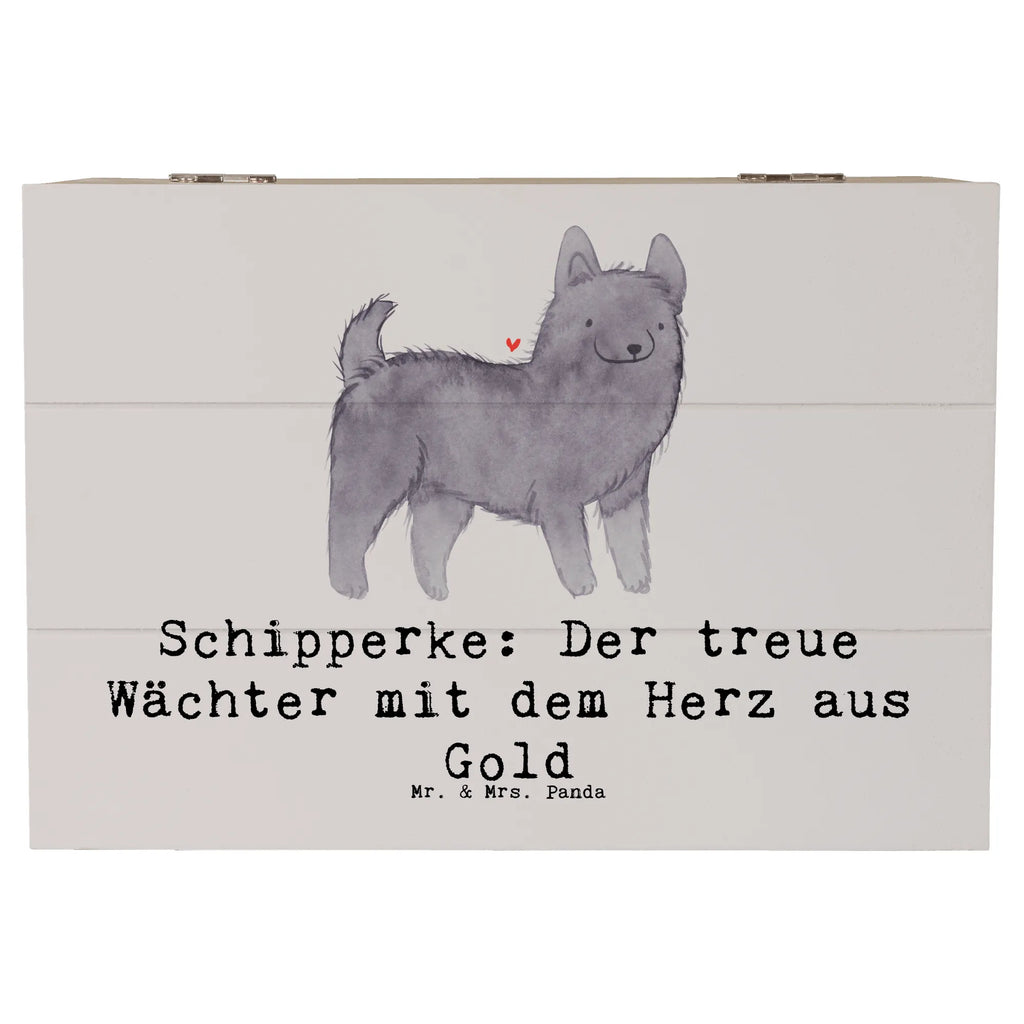 Wooden chest Schipperke: Der treue Wächter mit dem Herz aus Gold Holzkiste, Aufbewahrungsbox, XXL, Geschenkdose, Geschenkbox, Dekokiste, Erinnerungsbox, Truhe, Kiste, Erinnerungskiste, Schatzkiste, Schatulle, Hund, Hunderasse, Rassehund, Hundebesitzer, Geschenk, Tierfreund, Schenken, Welpe
