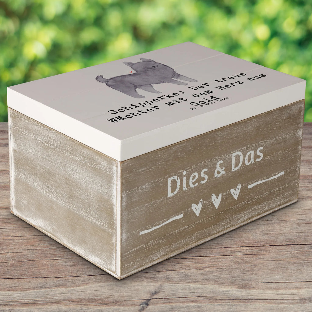 Wooden chest Schipperke: Der treue Wächter mit dem Herz aus Gold Holzkiste, Aufbewahrungsbox, XXL, Geschenkdose, Geschenkbox, Dekokiste, Erinnerungsbox, Truhe, Kiste, Erinnerungskiste, Schatzkiste, Schatulle, Hund, Hunderasse, Rassehund, Hundebesitzer, Geschenk, Tierfreund, Schenken, Welpe