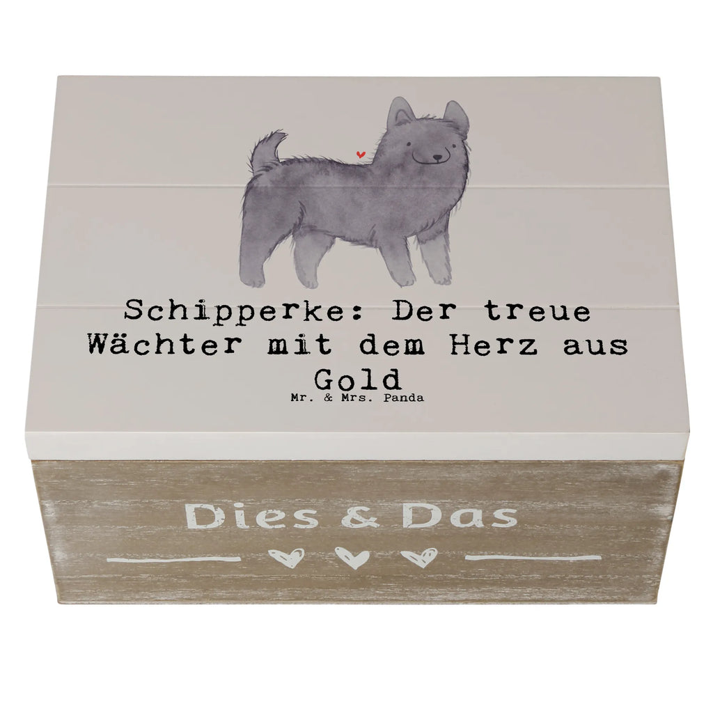 Wooden chest Schipperke: Der treue Wächter mit dem Herz aus Gold Holzkiste, Aufbewahrungsbox, XXL, Geschenkdose, Geschenkbox, Dekokiste, Erinnerungsbox, Truhe, Kiste, Erinnerungskiste, Schatzkiste, Schatulle, Hund, Hunderasse, Rassehund, Hundebesitzer, Geschenk, Tierfreund, Schenken, Welpe