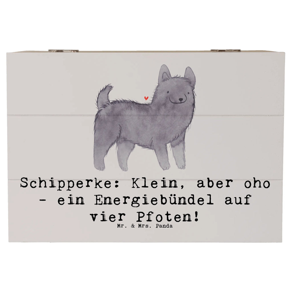 Holzkiste Schipperke Energie Kiste, Holzkiste, Schatzkiste, Geschenkdose, Aufbewahrungsbox, Dekokiste, XXL, Erinnerungskiste, Truhe, Schatulle, Erinnerungsbox, Geschenkbox, Hund, Hunderasse, Rassehund, Hundebesitzer, Geschenk, Tierfreund, Schenken, Welpe