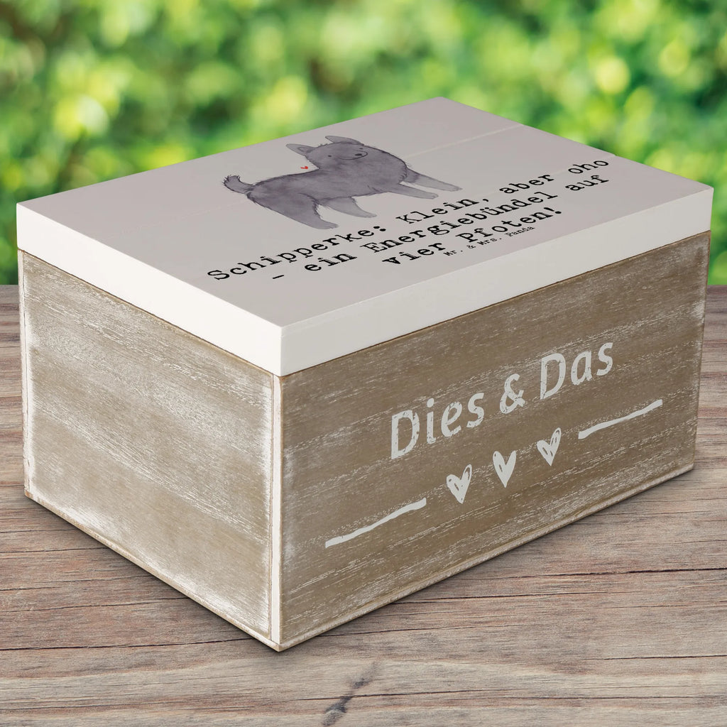 Holzkiste Schipperke Energie Kiste, Holzkiste, Schatzkiste, Geschenkdose, Aufbewahrungsbox, Dekokiste, XXL, Erinnerungskiste, Truhe, Schatulle, Erinnerungsbox, Geschenkbox, Hund, Hunderasse, Rassehund, Hundebesitzer, Geschenk, Tierfreund, Schenken, Welpe