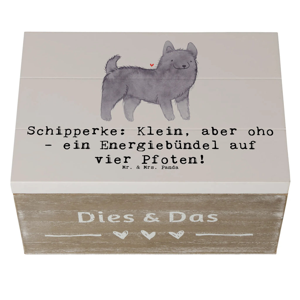 Holzkiste Schipperke Energie Kiste, Holzkiste, Schatzkiste, Geschenkdose, Aufbewahrungsbox, Dekokiste, XXL, Erinnerungskiste, Truhe, Schatulle, Erinnerungsbox, Geschenkbox, Hund, Hunderasse, Rassehund, Hundebesitzer, Geschenk, Tierfreund, Schenken, Welpe