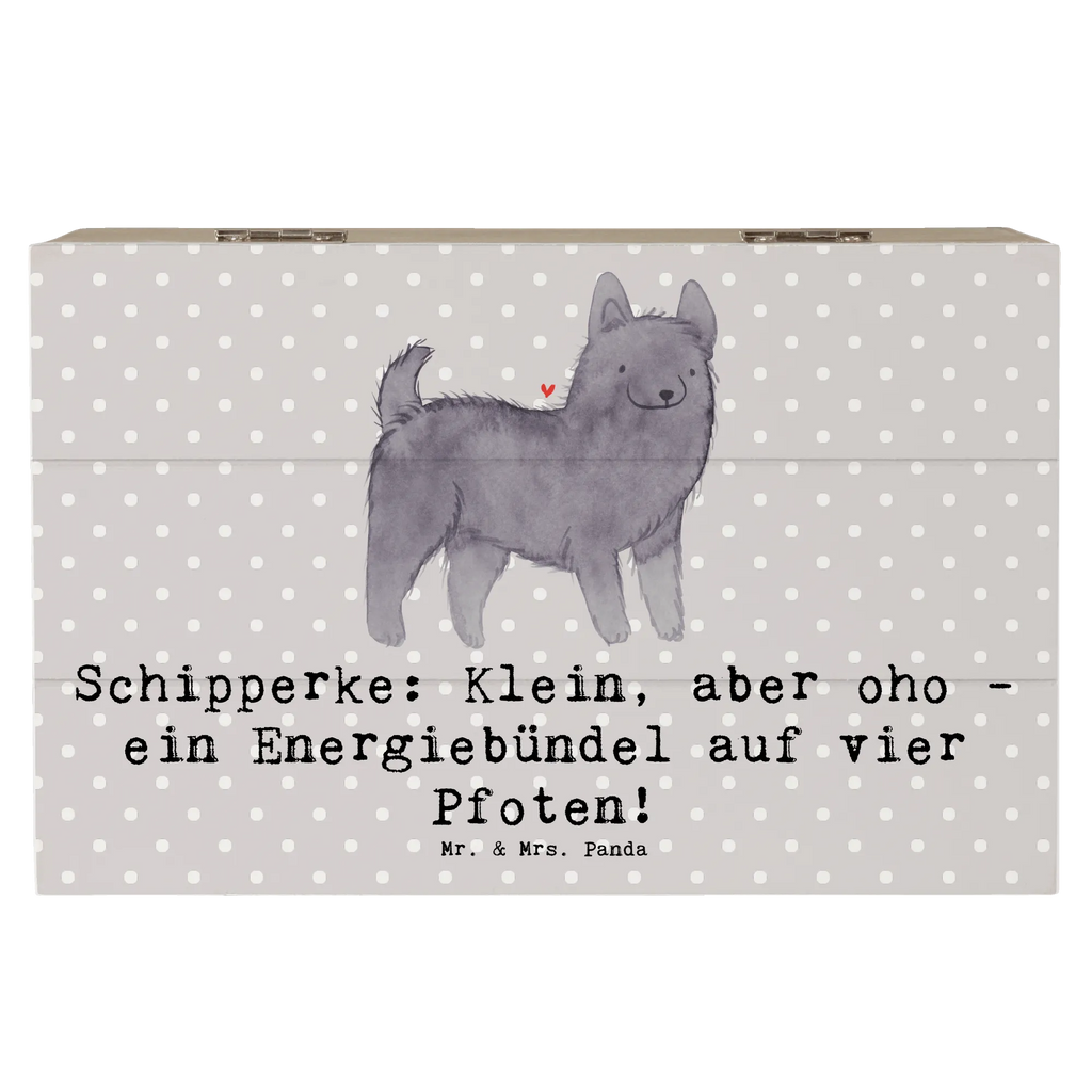 Holzkiste Schipperke Energie Kiste, Holzkiste, Schatzkiste, Geschenkdose, Aufbewahrungsbox, Dekokiste, XXL, Erinnerungskiste, Truhe, Schatulle, Erinnerungsbox, Geschenkbox, Hund, Hunderasse, Rassehund, Hundebesitzer, Geschenk, Tierfreund, Schenken, Welpe