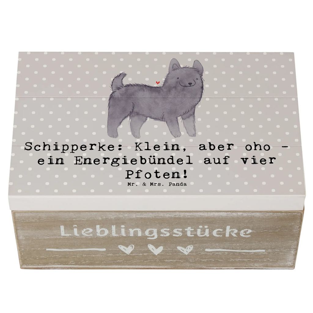 Holzkiste Schipperke Energie Kiste, Holzkiste, Schatzkiste, Geschenkdose, Aufbewahrungsbox, Dekokiste, XXL, Erinnerungskiste, Truhe, Schatulle, Erinnerungsbox, Geschenkbox, Hund, Hunderasse, Rassehund, Hundebesitzer, Geschenk, Tierfreund, Schenken, Welpe