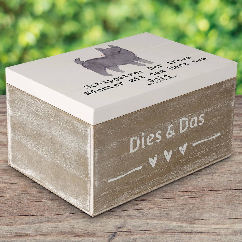 Wooden chest Schipperke: Der treue Wächter mit dem Herz aus Gold Holzkiste, Aufbewahrungsbox, XXL, Geschenkdose, Geschenkbox, Dekokiste, Erinnerungsbox, Truhe, Kiste, Erinnerungskiste, Schatzkiste, Schatulle, Hund, Hunderasse, Rassehund, Hundebesitzer, Geschenk, Tierfreund, Schenken, Welpe