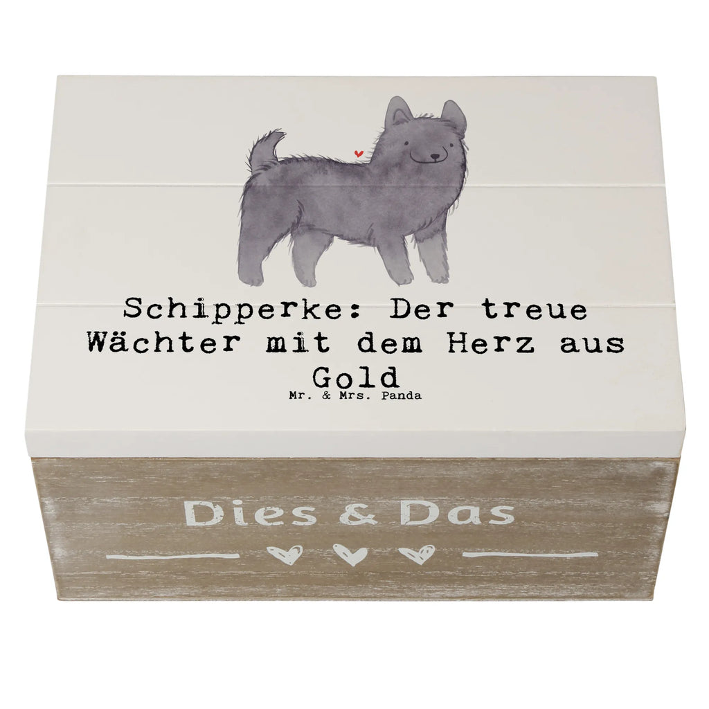 Wooden chest Schipperke: Der treue Wächter mit dem Herz aus Gold Holzkiste, Aufbewahrungsbox, XXL, Geschenkdose, Geschenkbox, Dekokiste, Erinnerungsbox, Truhe, Kiste, Erinnerungskiste, Schatzkiste, Schatulle, Hund, Hunderasse, Rassehund, Hundebesitzer, Geschenk, Tierfreund, Schenken, Welpe