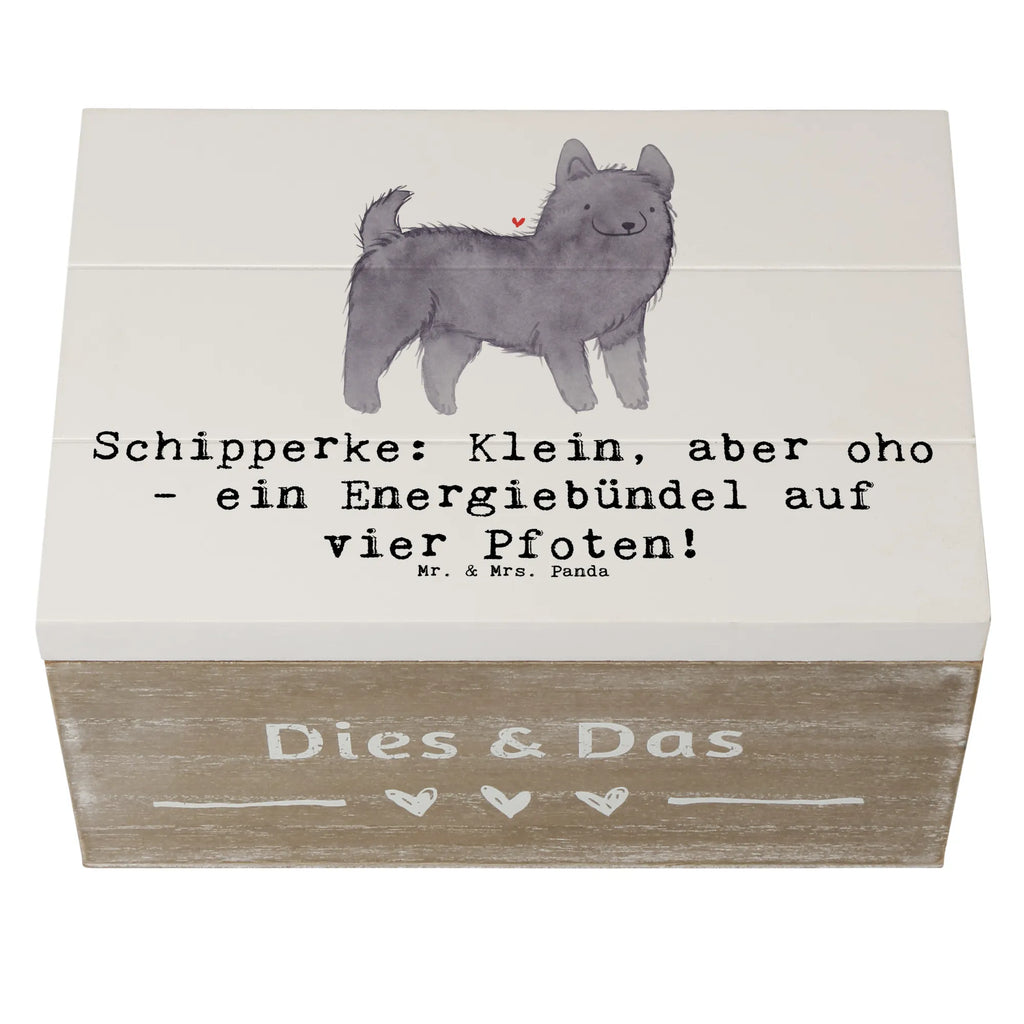 Holzkiste Schipperke Energie Kiste, Holzkiste, Schatzkiste, Geschenkdose, Aufbewahrungsbox, Dekokiste, XXL, Erinnerungskiste, Truhe, Schatulle, Erinnerungsbox, Geschenkbox, Hund, Hunderasse, Rassehund, Hundebesitzer, Geschenk, Tierfreund, Schenken, Welpe