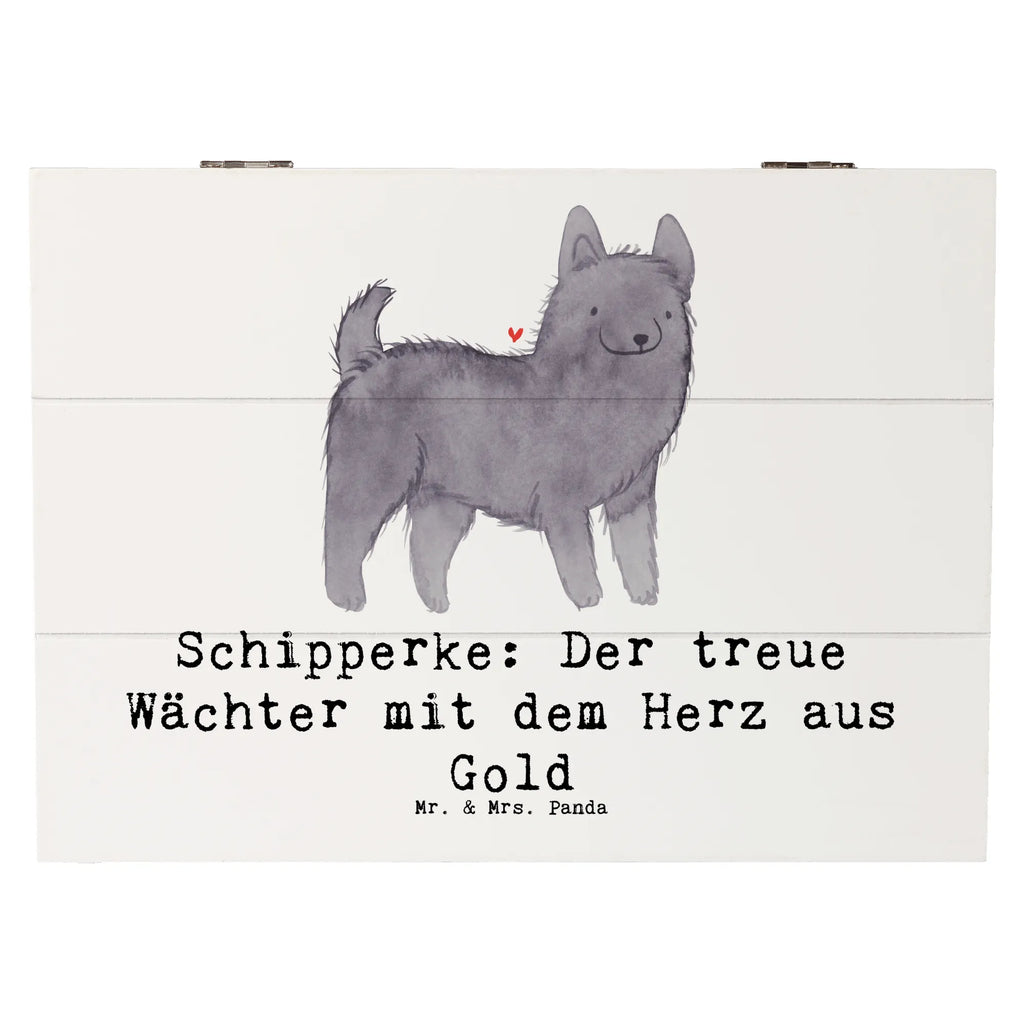 Wooden chest Schipperke: Der treue Wächter mit dem Herz aus Gold Holzkiste, Aufbewahrungsbox, XXL, Geschenkdose, Geschenkbox, Dekokiste, Erinnerungsbox, Truhe, Kiste, Erinnerungskiste, Schatzkiste, Schatulle, Hund, Hunderasse, Rassehund, Hundebesitzer, Geschenk, Tierfreund, Schenken, Welpe
