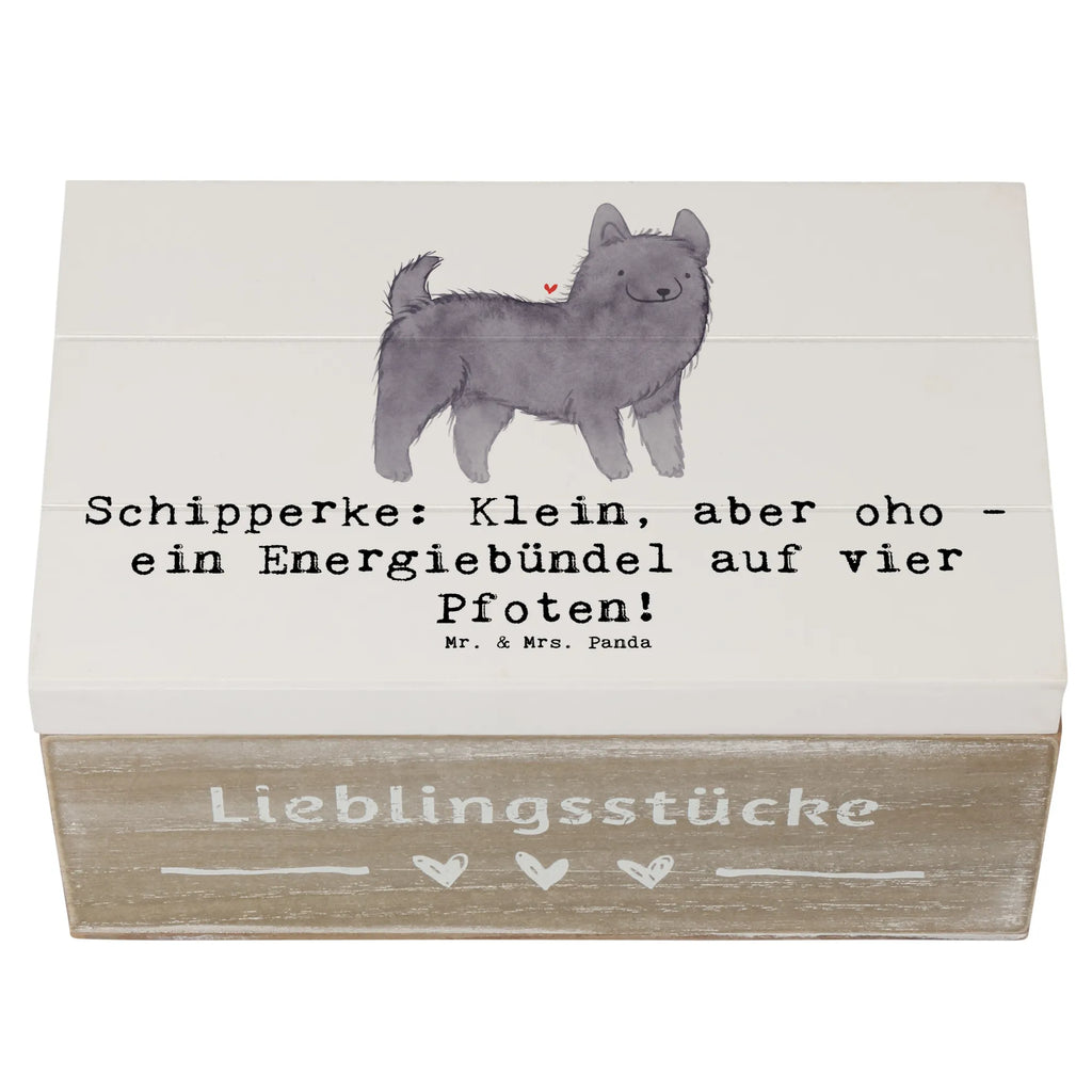 Holzkiste Schipperke Energie Kiste, Holzkiste, Schatzkiste, Geschenkdose, Aufbewahrungsbox, Dekokiste, XXL, Erinnerungskiste, Truhe, Schatulle, Erinnerungsbox, Geschenkbox, Hund, Hunderasse, Rassehund, Hundebesitzer, Geschenk, Tierfreund, Schenken, Welpe