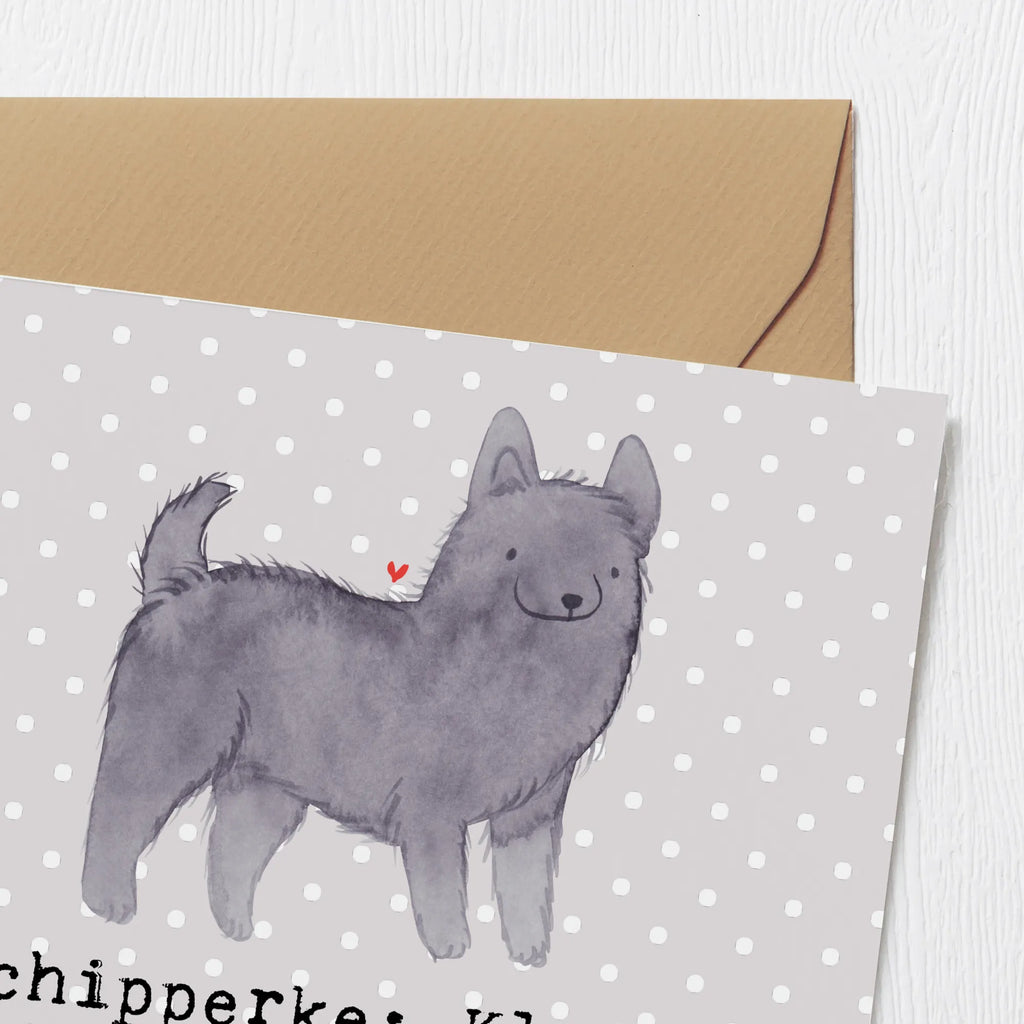 Deluxe Karte Schipperke Energie Karte, Grußkarte, Geburtstagskarte, Glückwunschkarte, Klappkarte, Hochwertige Klappkarte, Hochwertige Grußkarte, Einladungskarte, Hochzeitskarte, Hund, Hunderasse, Rassehund, Hundebesitzer, Geschenk, Tierfreund, Schenken, Welpe