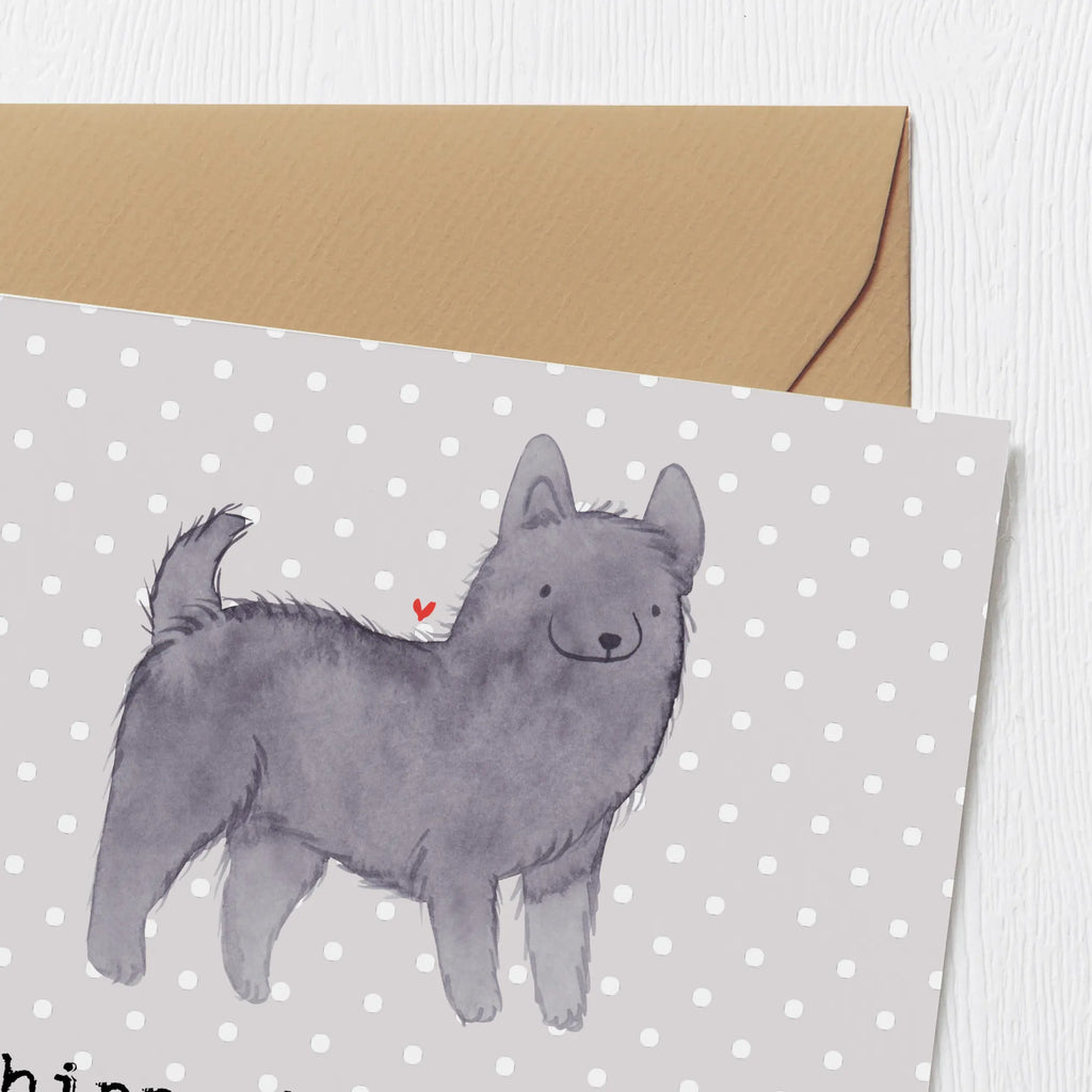 Deluxe Karte Schipperkes Herz Geburtstagskarte, Einladungskarte, Grußkarte, Klappkarte, Glückwunschkarte, Hochwertige Grußkarte, Karte, Hochwertige Klappkarte, Hochzeitskarte, Hund, Hunderasse, Rassehund, Hundebesitzer, Geschenk, Tierfreund, Schenken, Welpe
