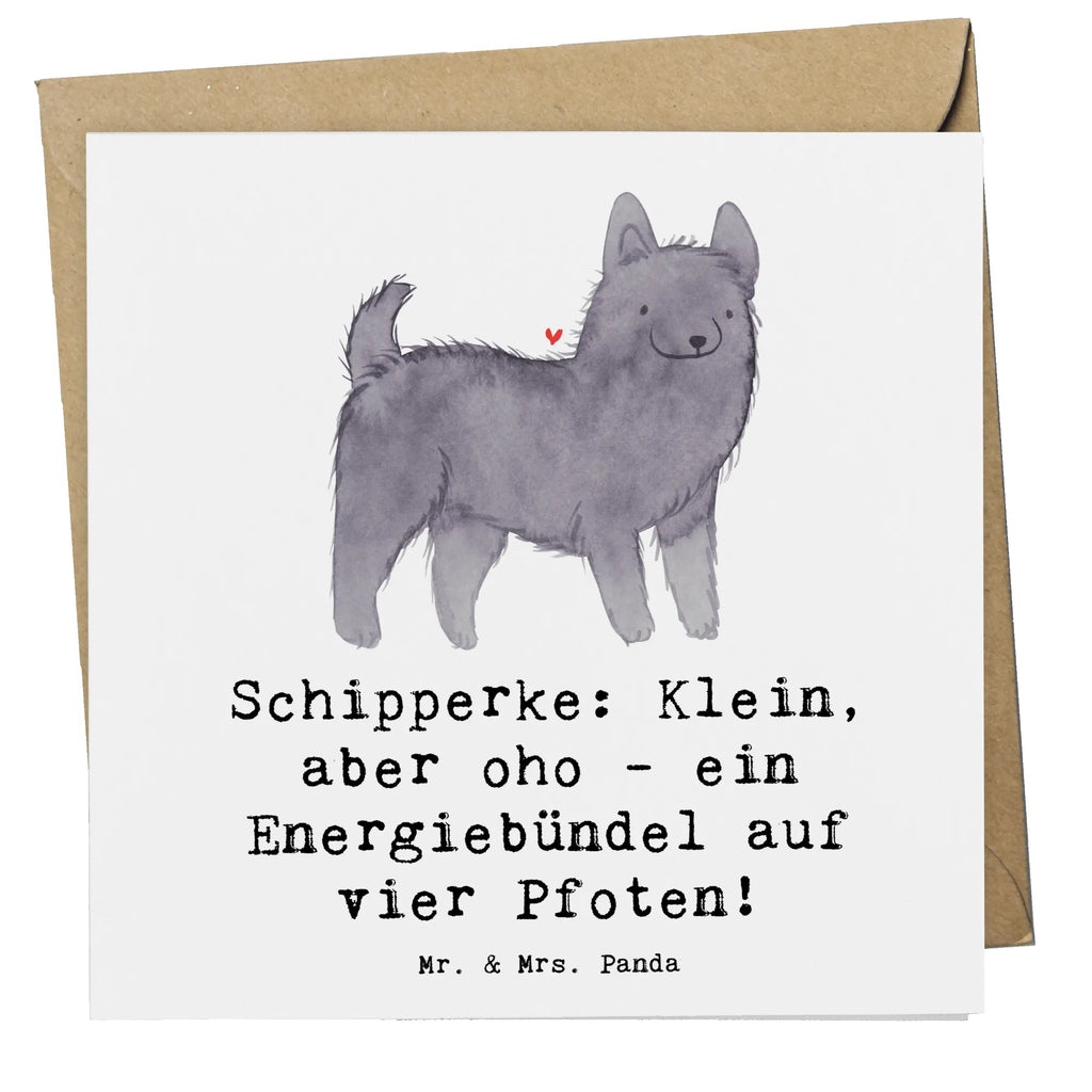 Deluxe Karte Schipperke Energie Karte, Grußkarte, Geburtstagskarte, Glückwunschkarte, Klappkarte, Hochwertige Klappkarte, Hochwertige Grußkarte, Einladungskarte, Hochzeitskarte, Hund, Hunderasse, Rassehund, Hundebesitzer, Geschenk, Tierfreund, Schenken, Welpe