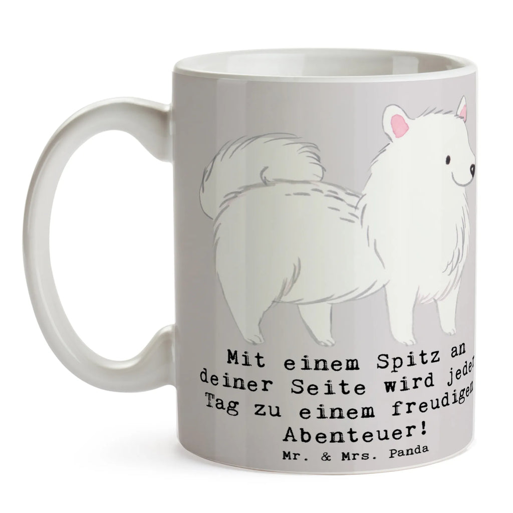 Tasse Freudiger Spitz Geschenktasse, Keramiktasse, Kaffeetasse, Teetasse, Tasse, Bürotasse, Tasse mit Motiven, Tasse mit Zitaten, Porzellantasse, Hund, Hunderasse, Rassehund, Hundebesitzer, Geschenk, Tierfreund, Schenken, Welpe