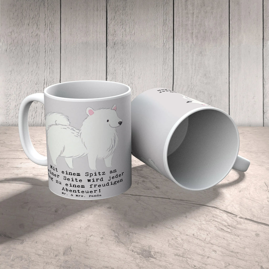Tasse Freudiger Spitz Geschenktasse, Keramiktasse, Kaffeetasse, Teetasse, Tasse, Bürotasse, Tasse mit Motiven, Tasse mit Zitaten, Porzellantasse, Hund, Hunderasse, Rassehund, Hundebesitzer, Geschenk, Tierfreund, Schenken, Welpe