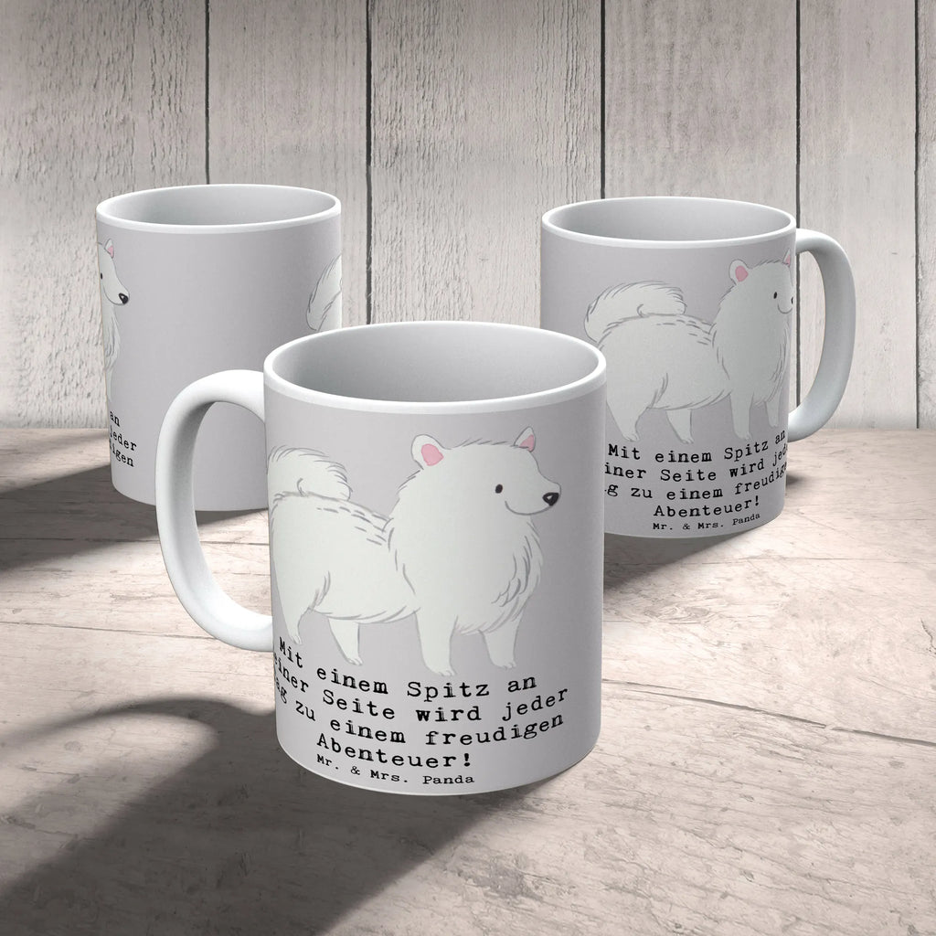 Tasse Freudiger Spitz Geschenktasse, Keramiktasse, Kaffeetasse, Teetasse, Tasse, Bürotasse, Tasse mit Motiven, Tasse mit Zitaten, Porzellantasse, Hund, Hunderasse, Rassehund, Hundebesitzer, Geschenk, Tierfreund, Schenken, Welpe