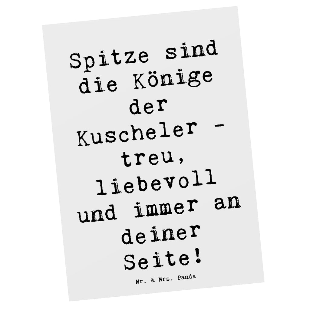 Postcard Saying Spitze sind die Könige der Kuscheler - treu, liebevoll und immer an deiner Seite! Karte, Geschenkkarte, Ansichtskarten, Einladungskarten Geburtstag, Einladungskarte, Ansichtskarte, Geburtstagskarte, Grußkarte, Dankeskarte, Einladung, Postkarte, Einladung Geburtstag, Hund, Hunderasse, Rassehund, Hundebesitzer, Geschenk, Tierfreund, Schenken, Welpe