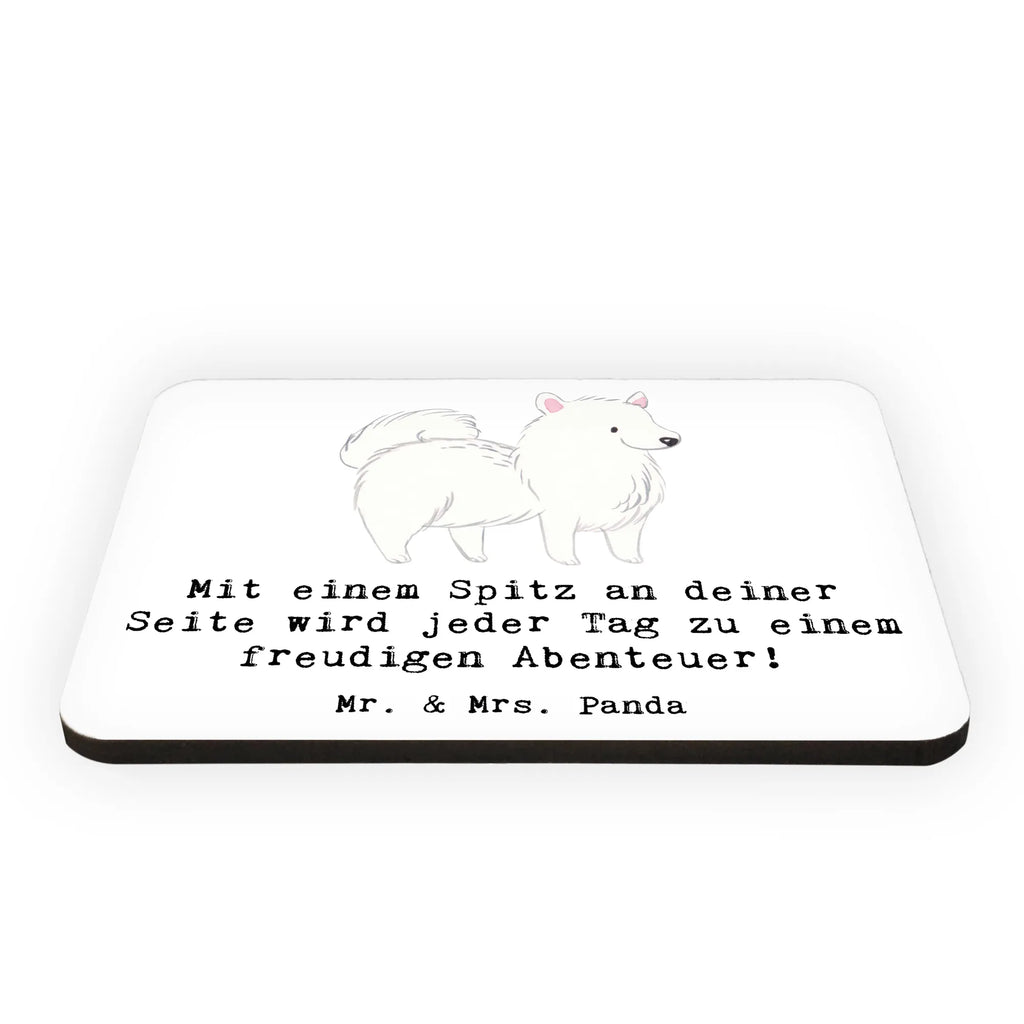 Magnet Mit einem Spitz an deiner Seite wird jeder Tag zu einem freudigen Abenteuer! Motivmagnete, Whiteboard Magnet, Kühlschrank Dekoration, Notiz Magnet, Dekomagnet, Pinnwandmagnet, Kühlschrankmagnet, Souvenir Magnet, Hund, Hunderasse, Rassehund, Hundebesitzer, Geschenk, Tierfreund, Schenken, Welpe