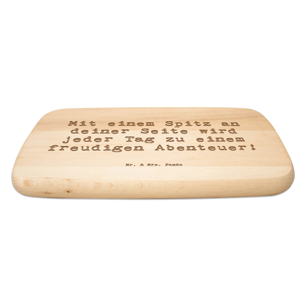 Serving board Saying Mit einem Spitz an deiner Seite wird jeder Tag zu einem freudigen Abenteuer! cutting board, Board, breakfast board, Dog, dog breed, purebred dog, dog owner, gift, animal lover, giving, puppy