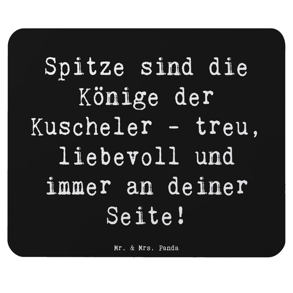 Mouse mat Saying Spitze sind die Könige der Kuscheler - treu, liebevoll und immer an deiner Seite! PC Zubehör, Arbeitszimmer, Mauspad, Mausunterlage, Designer Mauspad, Mauspad Büro, Mousepad, Einzigartiges Mauspad, Büroausstattung, Computer zubehör, Hund, Hunderasse, Rassehund, Hundebesitzer, Geschenk, Tierfreund, Schenken, Welpe