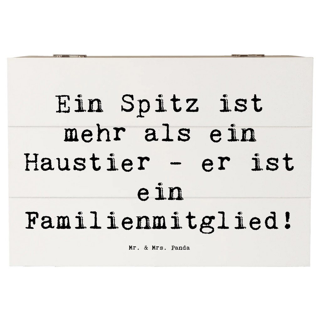 Holzkiste Spruch Spitz Familienmitglied Truhe, Geschenkbox, Geschenkdose, Schatzkiste, Holzkiste, Erinnerungskiste, Schatulle, XXL, Erinnerungsbox, Aufbewahrungsbox, Kiste, Dekokiste, Hund, Hunderasse, Rassehund, Hundebesitzer, Geschenk, Tierfreund, Schenken, Welpe