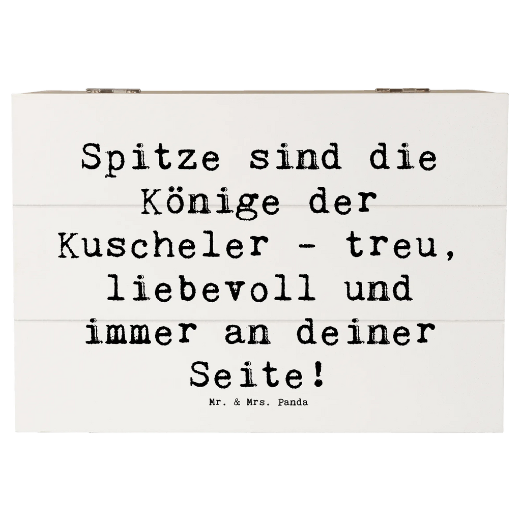 Wooden chest Saying Spitze sind die Könige der Kuscheler - treu, liebevoll und immer an deiner Seite! Dekokiste, Geschenkbox, Erinnerungsbox, Geschenkdose, Holzkiste, XXL, Schatzkiste, Schatulle, Kiste, Truhe, Erinnerungskiste, Aufbewahrungsbox, Hund, Hunderasse, Rassehund, Hundebesitzer, Geschenk, Tierfreund, Schenken, Welpe