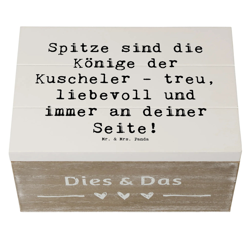 Wooden chest Saying Spitze sind die Könige der Kuscheler - treu, liebevoll und immer an deiner Seite! Dekokiste, Geschenkbox, Erinnerungsbox, Geschenkdose, Holzkiste, XXL, Schatzkiste, Schatulle, Kiste, Truhe, Erinnerungskiste, Aufbewahrungsbox, Hund, Hunderasse, Rassehund, Hundebesitzer, Geschenk, Tierfreund, Schenken, Welpe