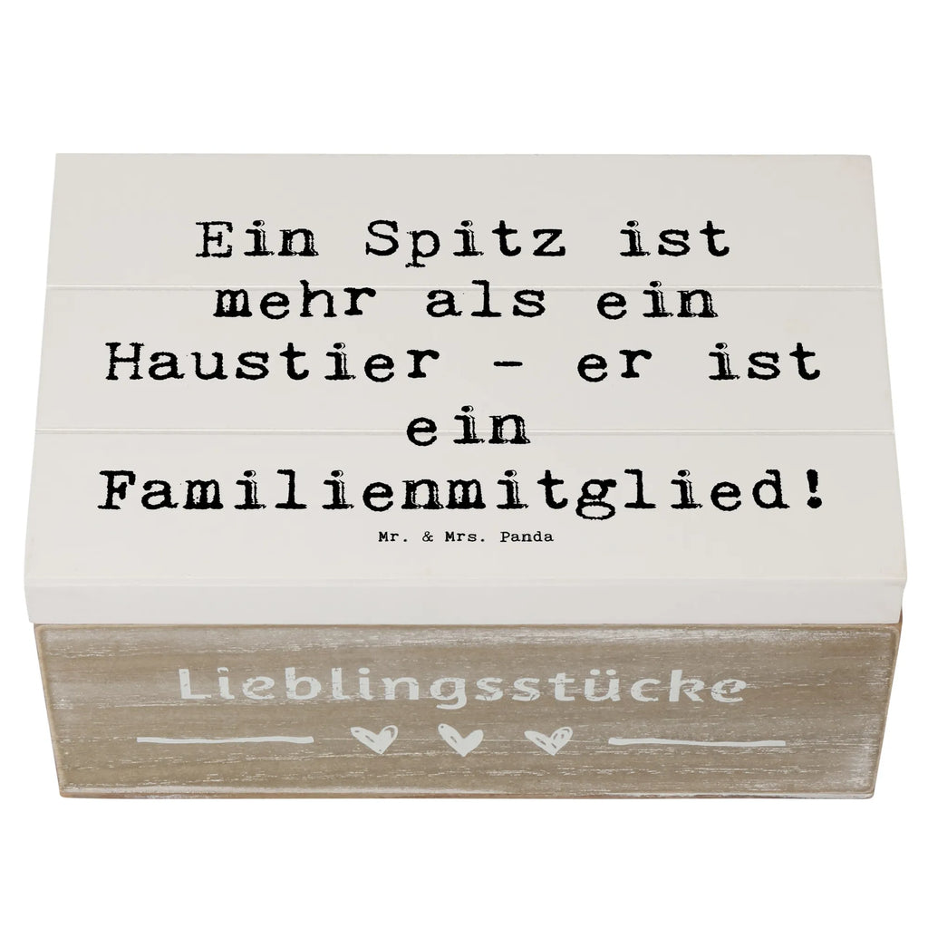 Holzkiste Spruch Spitz Familienmitglied Truhe, Geschenkbox, Geschenkdose, Schatzkiste, Holzkiste, Erinnerungskiste, Schatulle, XXL, Erinnerungsbox, Aufbewahrungsbox, Kiste, Dekokiste, Hund, Hunderasse, Rassehund, Hundebesitzer, Geschenk, Tierfreund, Schenken, Welpe