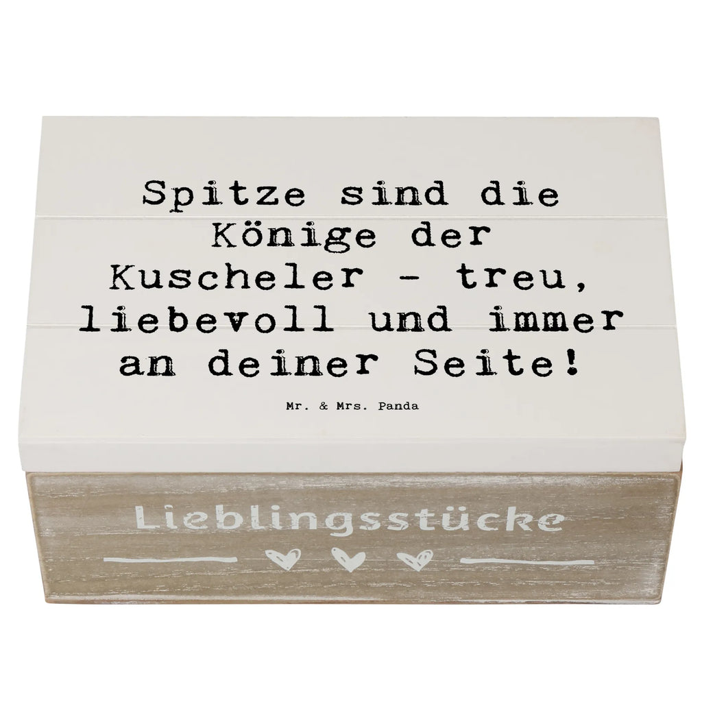 Wooden chest Saying Spitze sind die Könige der Kuscheler - treu, liebevoll und immer an deiner Seite! Dekokiste, Geschenkbox, Erinnerungsbox, Geschenkdose, Holzkiste, XXL, Schatzkiste, Schatulle, Kiste, Truhe, Erinnerungskiste, Aufbewahrungsbox, Hund, Hunderasse, Rassehund, Hundebesitzer, Geschenk, Tierfreund, Schenken, Welpe