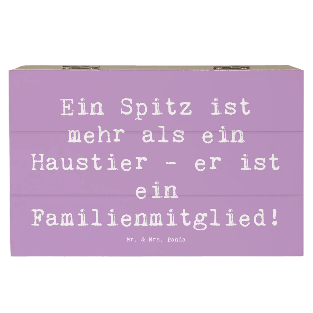Holzkiste Spruch Spitz Familienmitglied Truhe, Geschenkbox, Geschenkdose, Schatzkiste, Holzkiste, Erinnerungskiste, Schatulle, XXL, Erinnerungsbox, Aufbewahrungsbox, Kiste, Dekokiste, Hund, Hunderasse, Rassehund, Hundebesitzer, Geschenk, Tierfreund, Schenken, Welpe