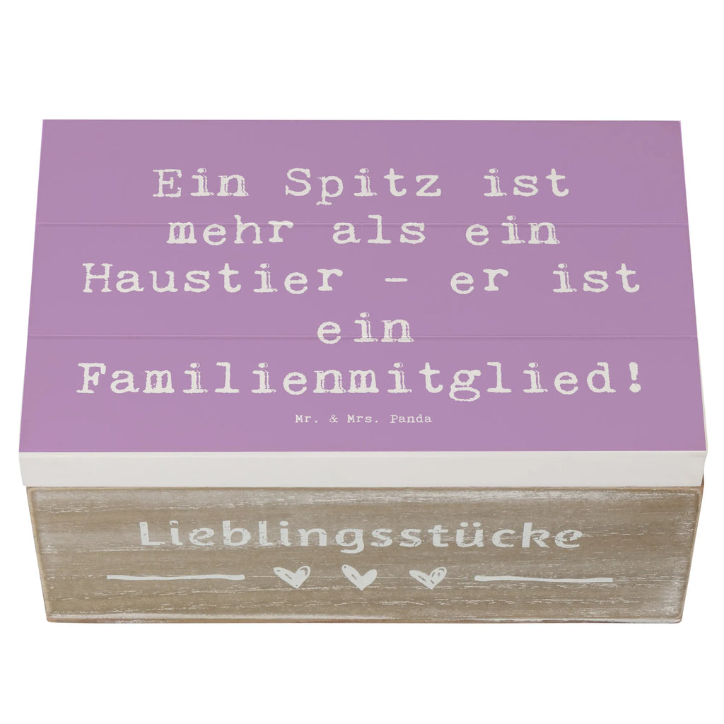 Holzkiste Spruch Spitz Familienmitglied Truhe, Geschenkbox, Geschenkdose, Schatzkiste, Holzkiste, Erinnerungskiste, Schatulle, XXL, Erinnerungsbox, Aufbewahrungsbox, Kiste, Dekokiste, Hund, Hunderasse, Rassehund, Hundebesitzer, Geschenk, Tierfreund, Schenken, Welpe