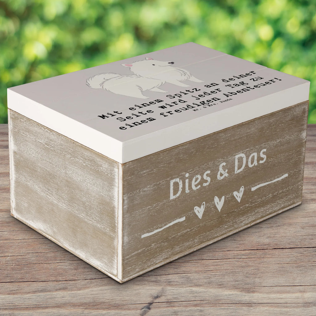 Holzkiste Freudiger Spitz Holzkiste, Kiste, Erinnerungsbox, Schatzkiste, Geschenkdose, Schatulle, Geschenkbox, Aufbewahrungsbox, Dekokiste, Truhe, XXL, Erinnerungskiste, Hund, Hunderasse, Rassehund, Hundebesitzer, Geschenk, Tierfreund, Schenken, Welpe