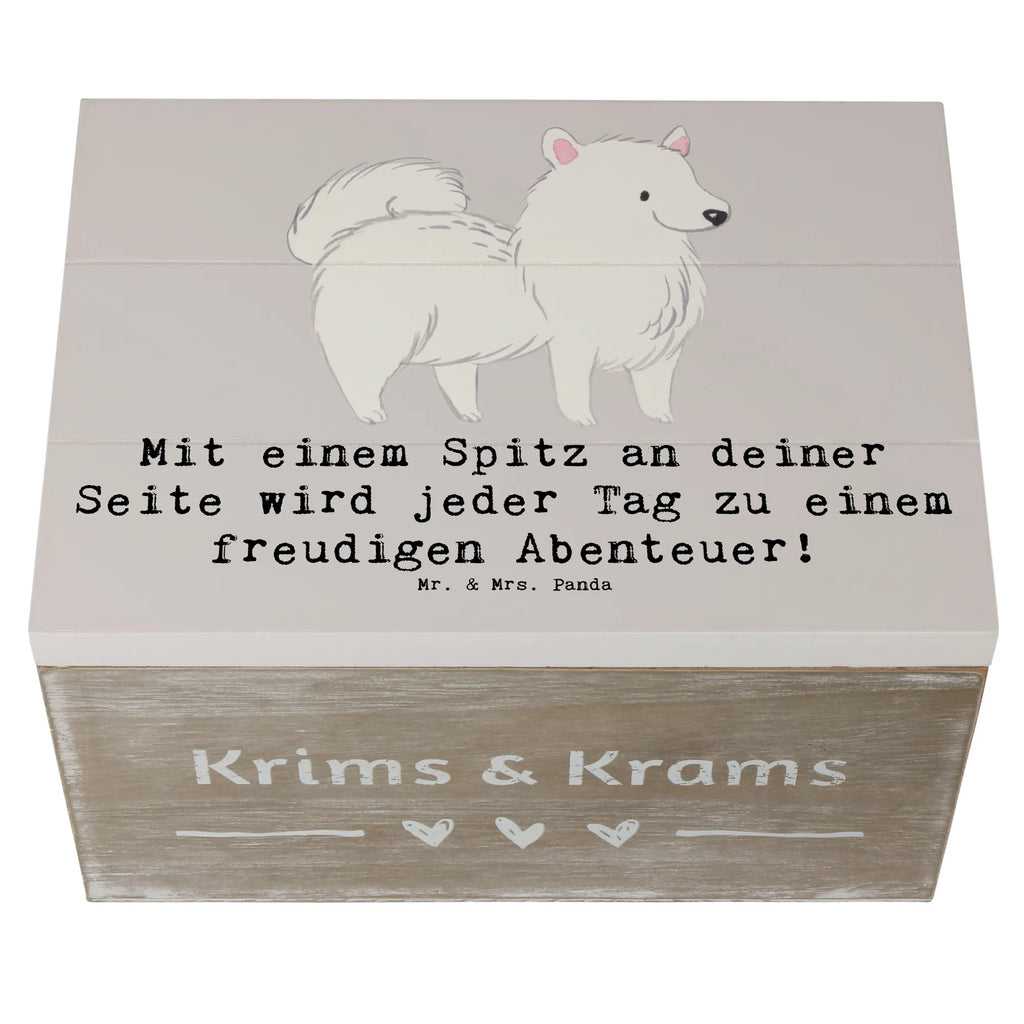 Holzkiste Freudiger Spitz Holzkiste, Kiste, Erinnerungsbox, Schatzkiste, Geschenkdose, Schatulle, Geschenkbox, Aufbewahrungsbox, Dekokiste, Truhe, XXL, Erinnerungskiste, Hund, Hunderasse, Rassehund, Hundebesitzer, Geschenk, Tierfreund, Schenken, Welpe