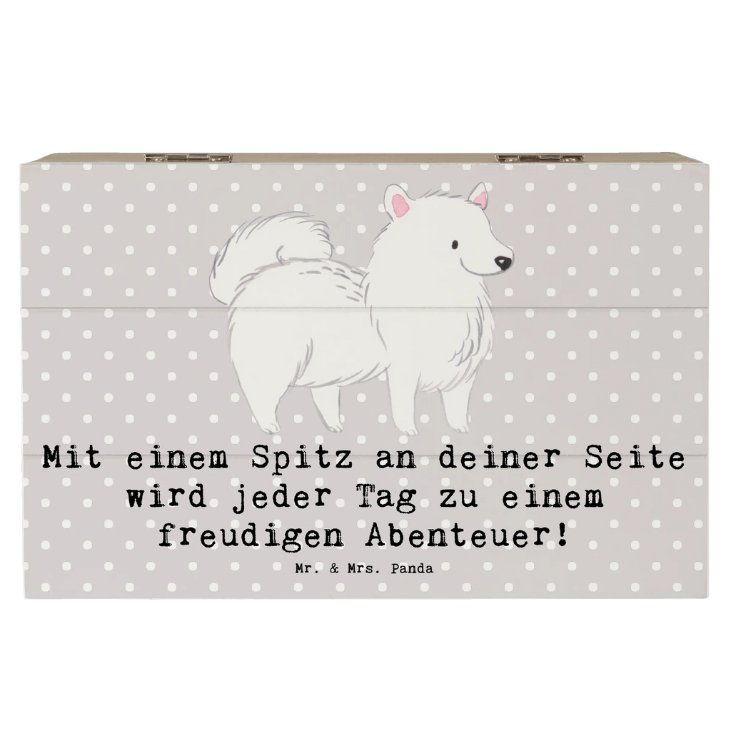 Holzkiste Freudiger Spitz Holzkiste, Kiste, Erinnerungsbox, Schatzkiste, Geschenkdose, Schatulle, Geschenkbox, Aufbewahrungsbox, Dekokiste, Truhe, XXL, Erinnerungskiste, Hund, Hunderasse, Rassehund, Hundebesitzer, Geschenk, Tierfreund, Schenken, Welpe