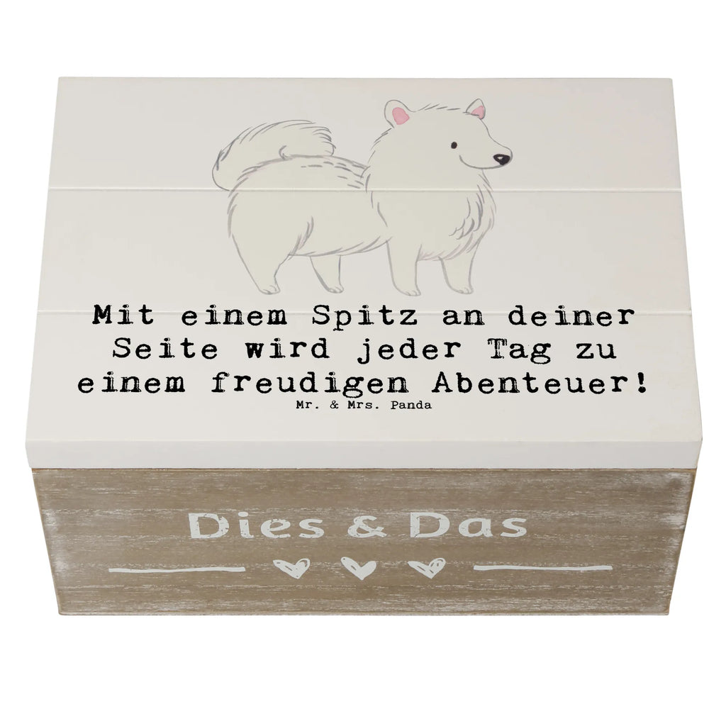 Holzkiste Freudiger Spitz Holzkiste, Kiste, Erinnerungsbox, Schatzkiste, Geschenkdose, Schatulle, Geschenkbox, Aufbewahrungsbox, Dekokiste, Truhe, XXL, Erinnerungskiste, Hund, Hunderasse, Rassehund, Hundebesitzer, Geschenk, Tierfreund, Schenken, Welpe