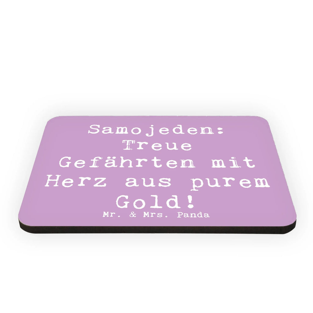 Magnet Saying Samojeden: Treue Gefährten mit Herz aus purem Gold! Pinnwandmagnet, Notiz Magnet, Motivmagnete, Kühlschrank Dekoration, Souvenir Magnet, Whiteboard Magnet, Kühlschrankmagnet, Dekomagnet, Hund, Hunderasse, Rassehund, Hundebesitzer, Geschenk, Tierfreund, Schenken, Welpe