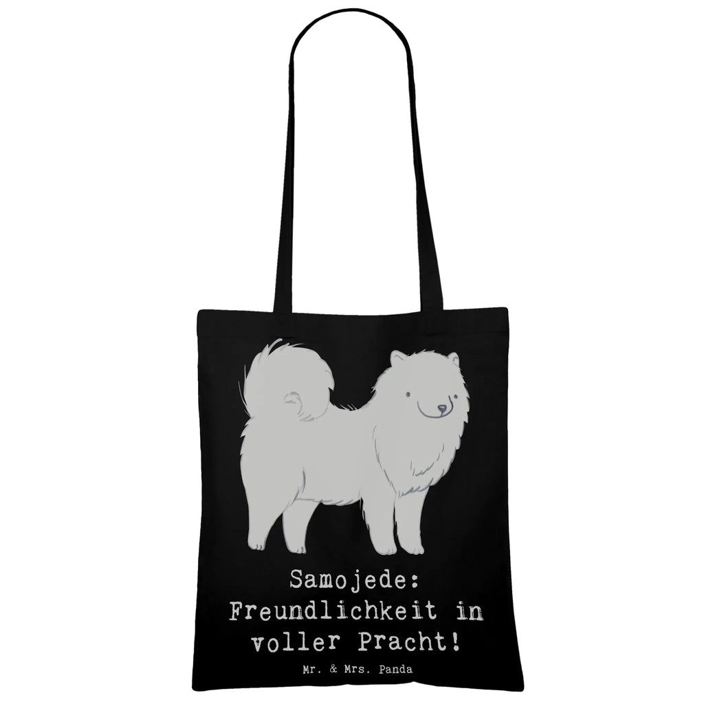 Tote bag Samojede: Freundlichkeit in voller Pracht! Schultertasche, Shopper, Umhängetasche, Einkaufstüte, Jutetasche, Stoffbeutel, Badetasche, Strandtasche, Tragetasche, Beuteltasche, Tasche, Jutebeutel, Beutel, Laptoptasche, Stofftasche, Einkaufstasche, Hund, Hunderasse, Rassehund, Hundebesitzer, Geschenk, Tierfreund, Schenken, Welpe