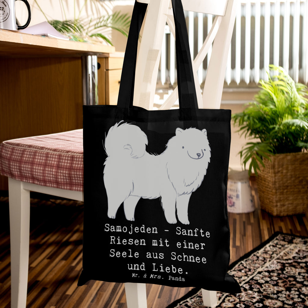 Tragetasche Samojede Liebe Tragetasche, Einkaufstüte, Laptoptasche, Shopper, Beutel, Einkaufstasche, Umhängetasche, Jutetasche, Strandtasche, Tasche, Jutebeutel, Schultertasche, Stoffbeutel, Badetasche, Beuteltasche, Stofftasche, Hund, Hunderasse, Rassehund, Hundebesitzer, Geschenk, Tierfreund, Schenken, Welpe