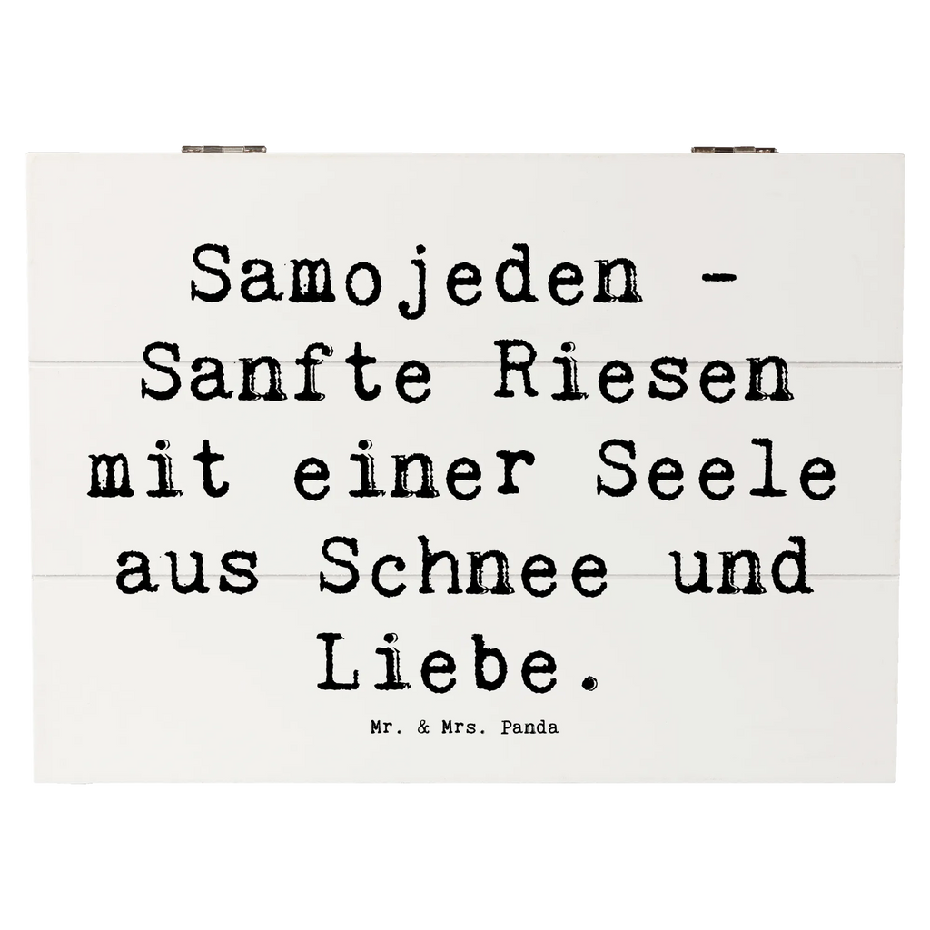 Holzkiste Spruch Samojede Liebe XXL, Erinnerungsbox, Geschenkbox, Dekokiste, Erinnerungskiste, Truhe, Kiste, Aufbewahrungsbox, Schatzkiste, Holzkiste, Schatulle, Geschenkdose, Hund, Hunderasse, Rassehund, Hundebesitzer, Geschenk, Tierfreund, Schenken, Welpe
