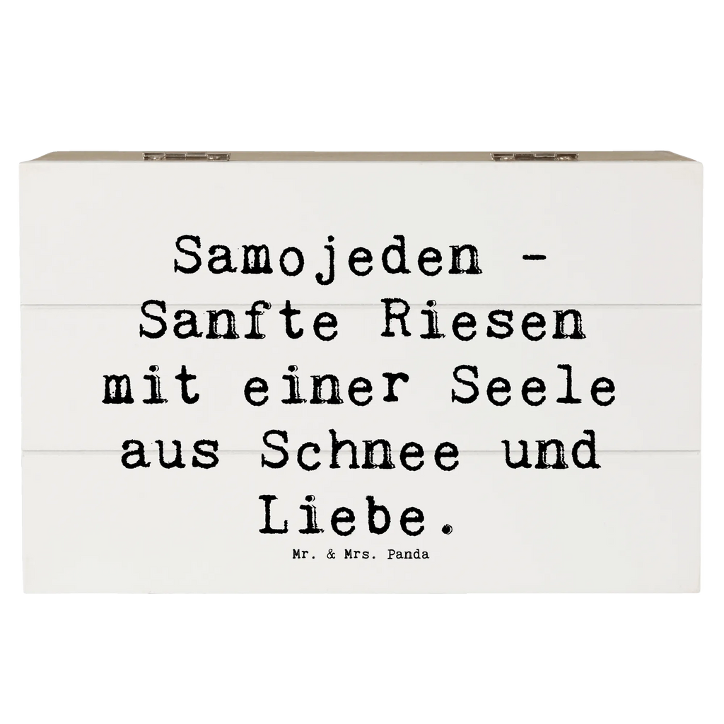 Holzkiste Spruch Samojede Liebe XXL, Erinnerungsbox, Geschenkbox, Dekokiste, Erinnerungskiste, Truhe, Kiste, Aufbewahrungsbox, Schatzkiste, Holzkiste, Schatulle, Geschenkdose, Hund, Hunderasse, Rassehund, Hundebesitzer, Geschenk, Tierfreund, Schenken, Welpe