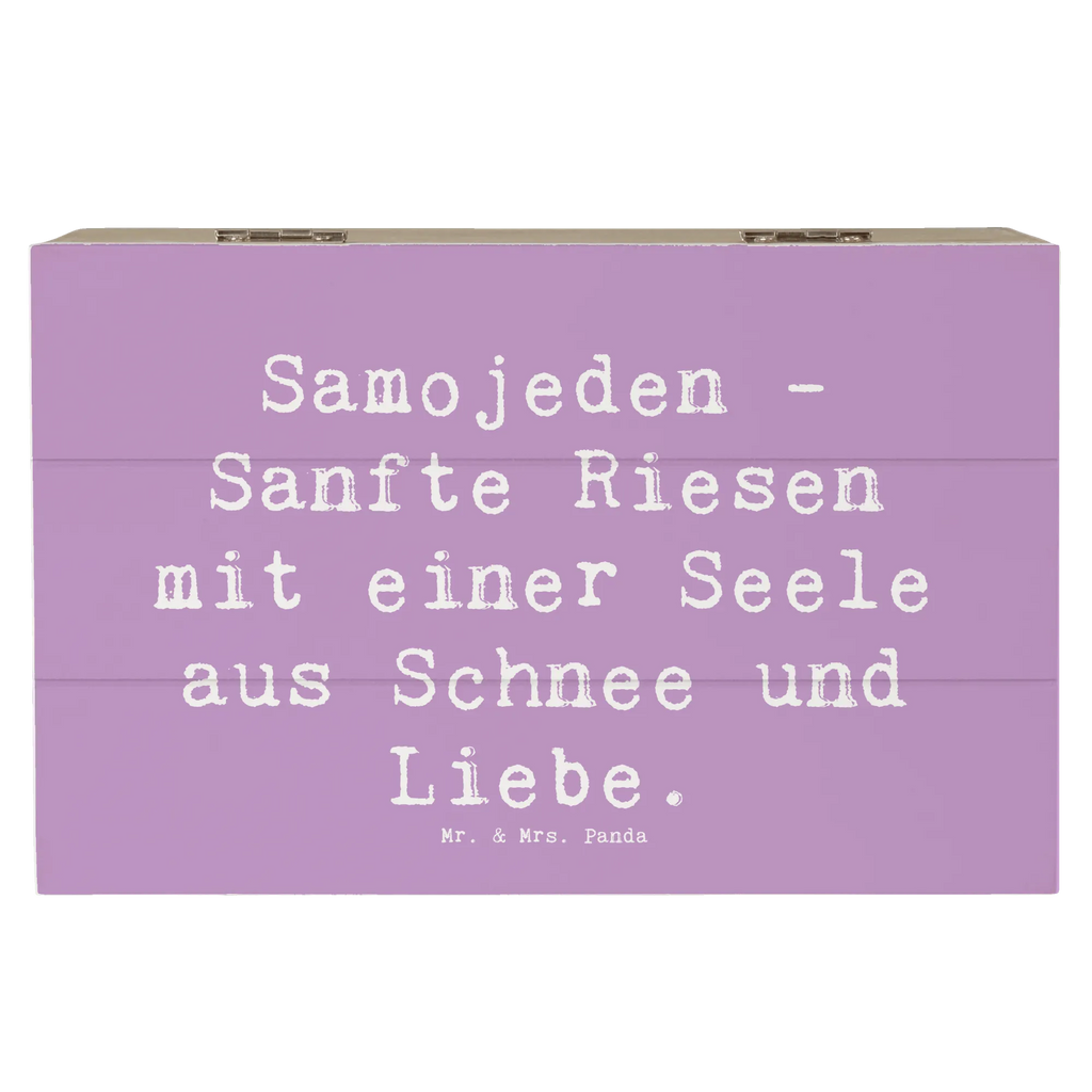 Holzkiste Spruch Samojede Liebe XXL, Erinnerungsbox, Geschenkbox, Dekokiste, Erinnerungskiste, Truhe, Kiste, Aufbewahrungsbox, Schatzkiste, Holzkiste, Schatulle, Geschenkdose, Hund, Hunderasse, Rassehund, Hundebesitzer, Geschenk, Tierfreund, Schenken, Welpe